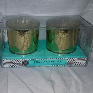 Set of two Vanilla Scented decorative candles